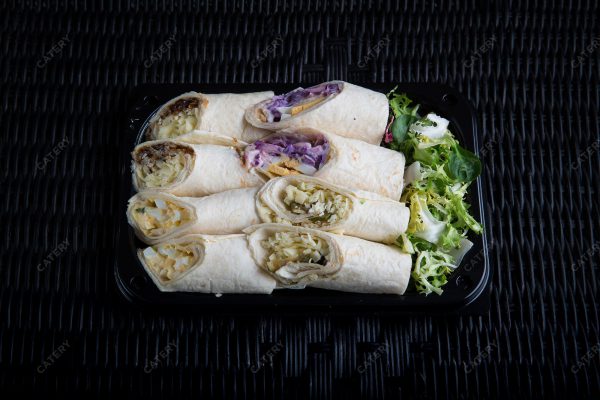 Mini Wraps with vegetarian fillings